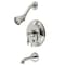 Kingston Brass KB36360AL Tub and Shower Faucet, Polished Nickel KB36360AL - alternate 1